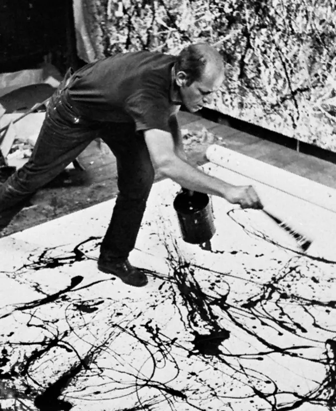 Jackson Pollock Scattering Paint